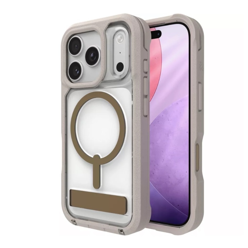 ZAAG iPhone 17Pro Max Clear Rainier Snap Case, MagSafe, Kickstand